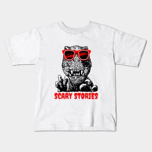 Dinosaur and scary stories Kids T-Shirt